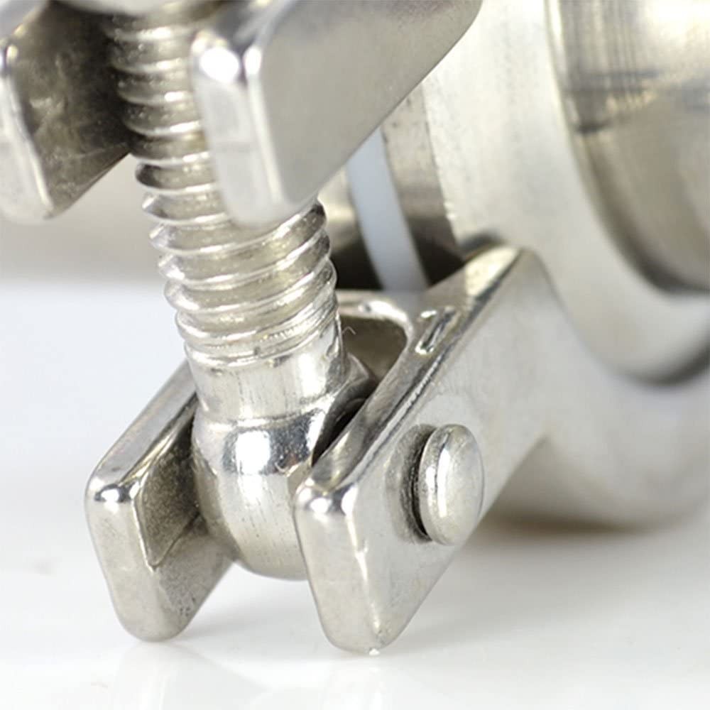 OD 1.5″ – 4″ Sanitary Pipe Weld Ferrule + Tri Clamp + PTFE Gasket + End Cap 316
