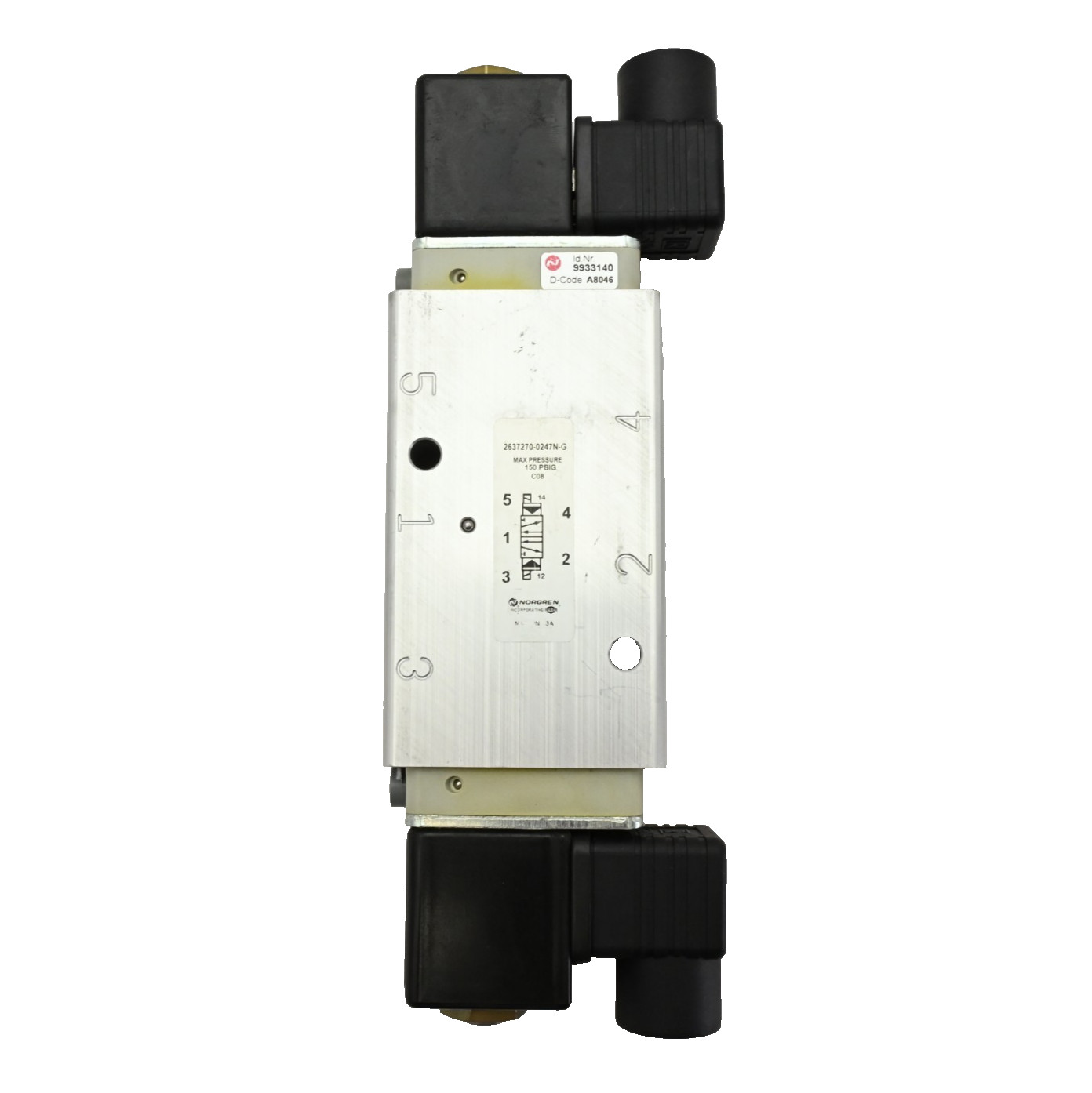 Norgen 2636070-0247N-G VALVE Pneumatic Direct Solenoid
