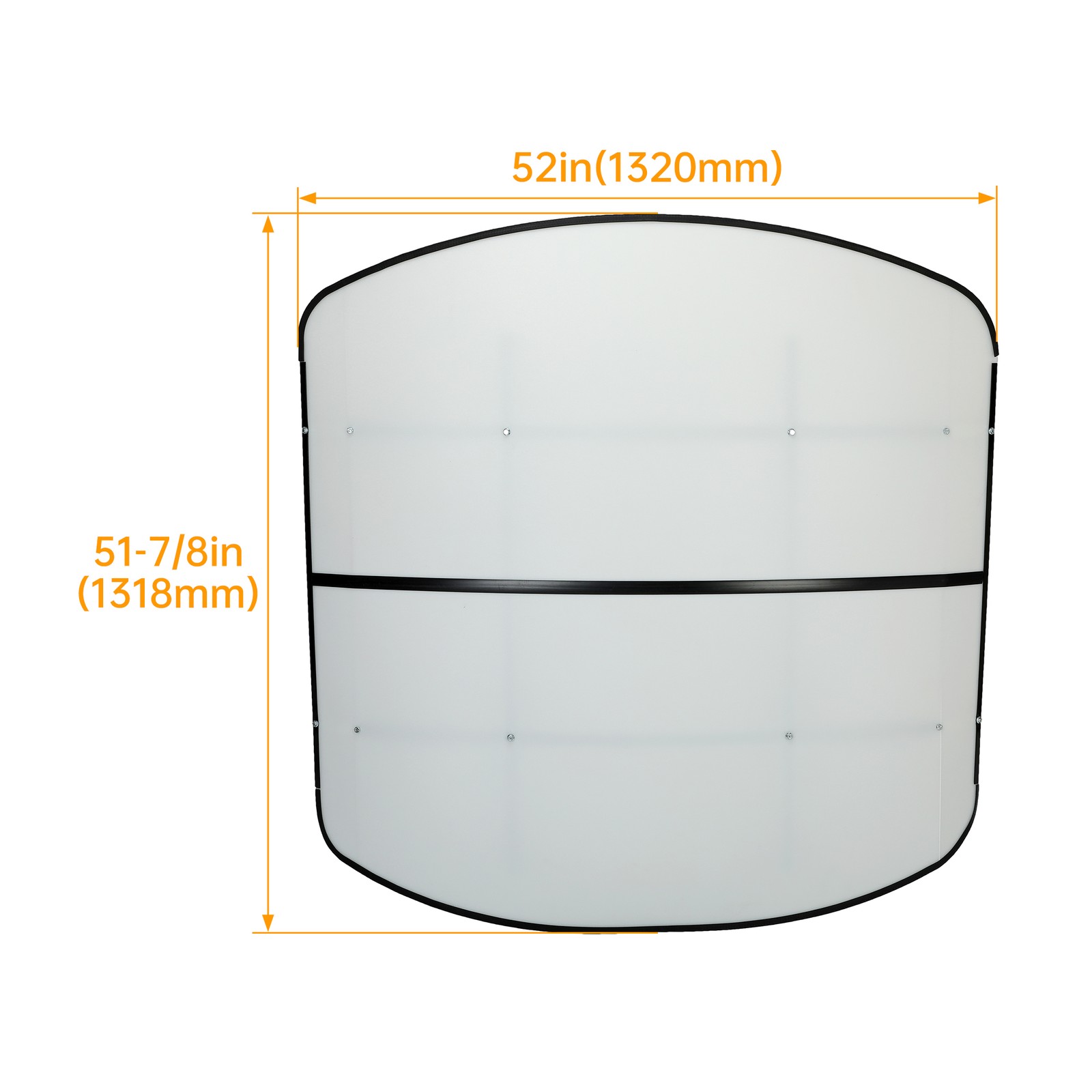White Tuff Top Tractor Canopy 48″ X 52″ For 2″ x 2″ or 2″ x 3″ ROPS