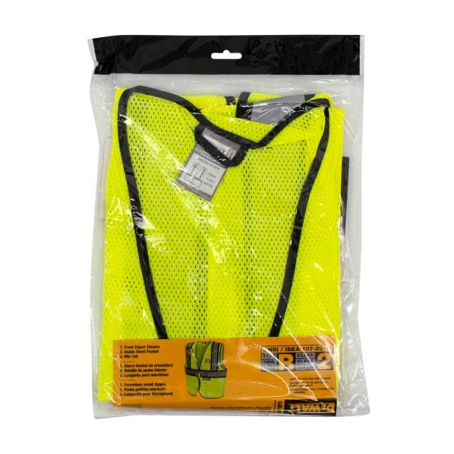 DEWALT DSV221 Contrasting Trim Class 2 Safety Vest, ANSI/ ISEA 107-2010