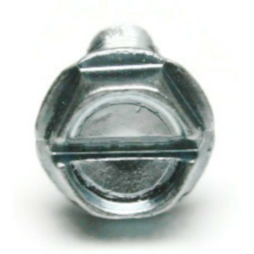 3/8″-16 Thread Cutting Screw – Zinc Plated Slotted Hex Washer Head – Select Size