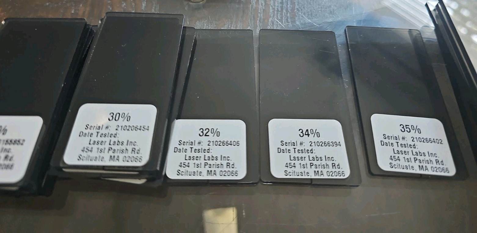 *Choose* Laser Labs Tint Meter Standard Certified Reference Samples Calibration
