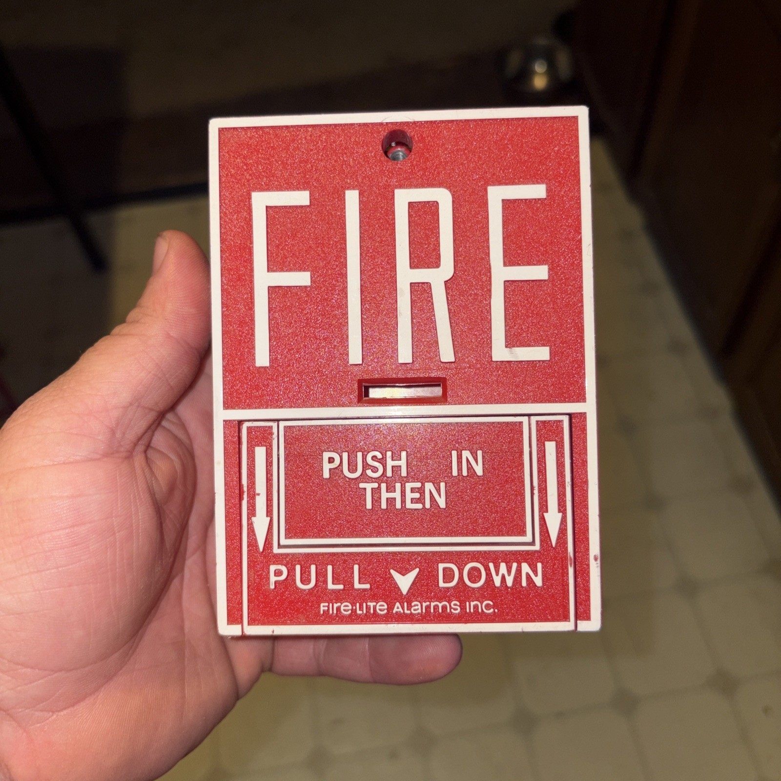 Fire-Lite Bg-10 Rev. F Manual Pull Station Fire Alarm 3 Amps 30 Volts TESTED