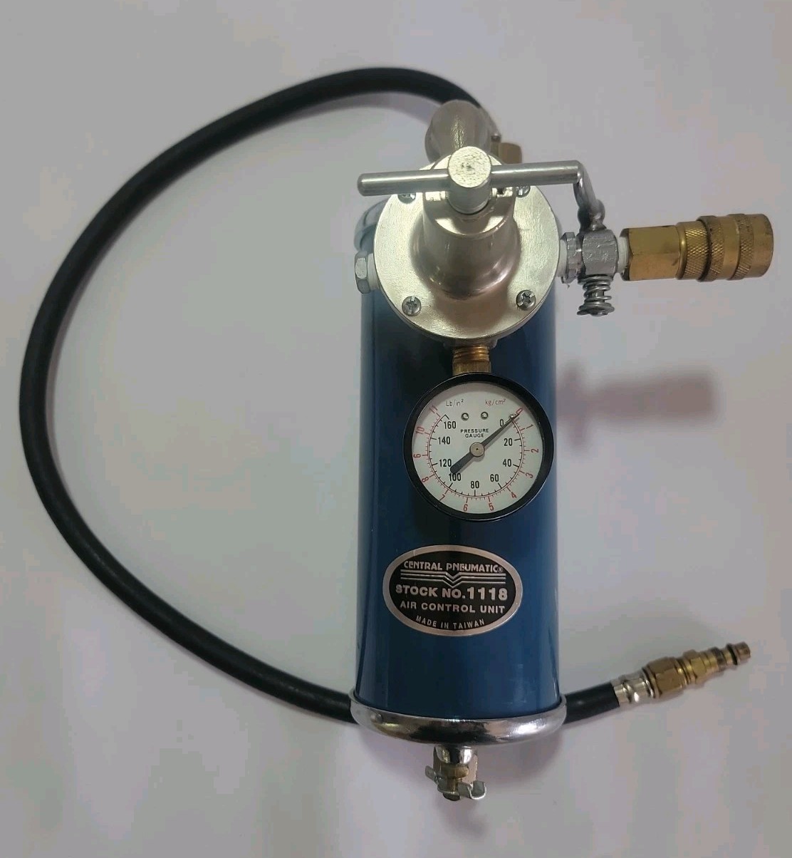Central Pneumatic Air Control Unit Stock No. 1118 Filter Regulator & Gauge