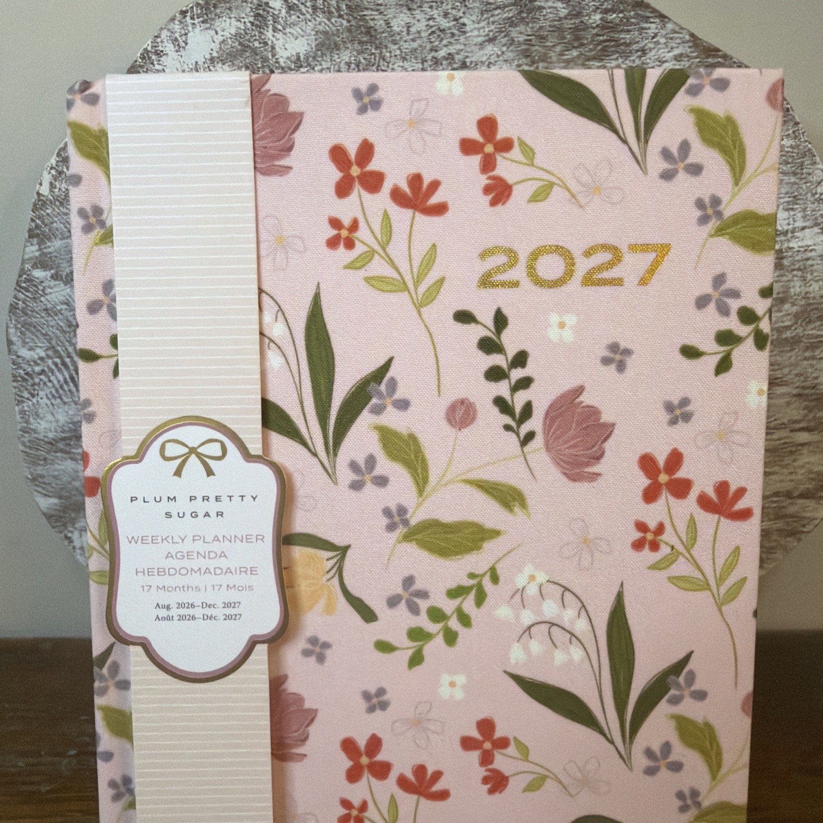 Plum Pretty Sugar Weekly Planner Agenda. Aug, 2026 To Dec, 2027. New With Tags.