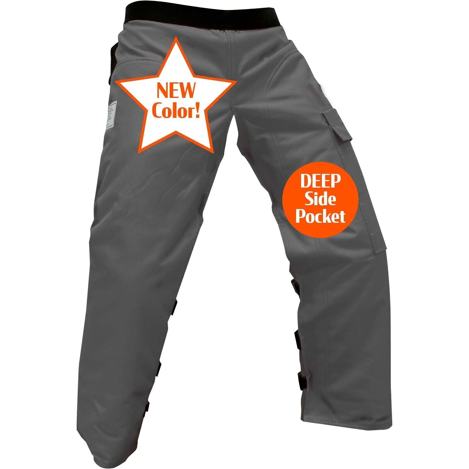 Forester Chainsaw Chap Apron 35 INCH Chaps-with-Pocket-Grey-by Tree wedge