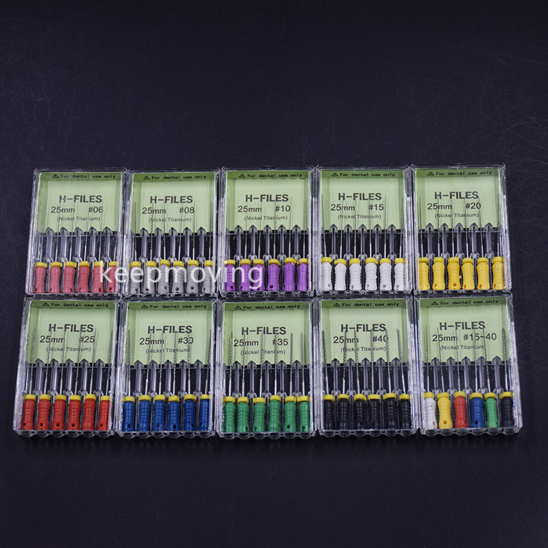 Dental NITI R/K/H-FILES Hand Use File 15#-40# 21/25/31mm Root Canal Endodontic