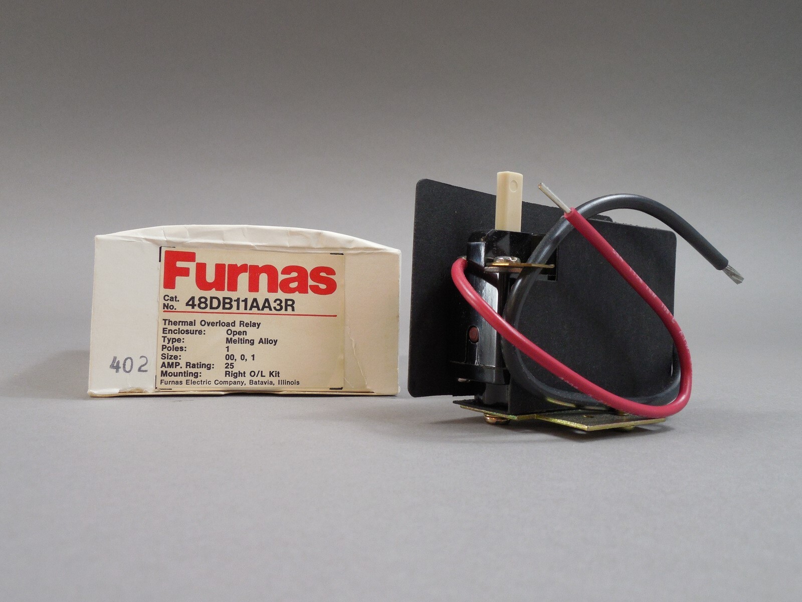 Lot of 2 Furnas 48DB11AA3R Thermal Overload Relay