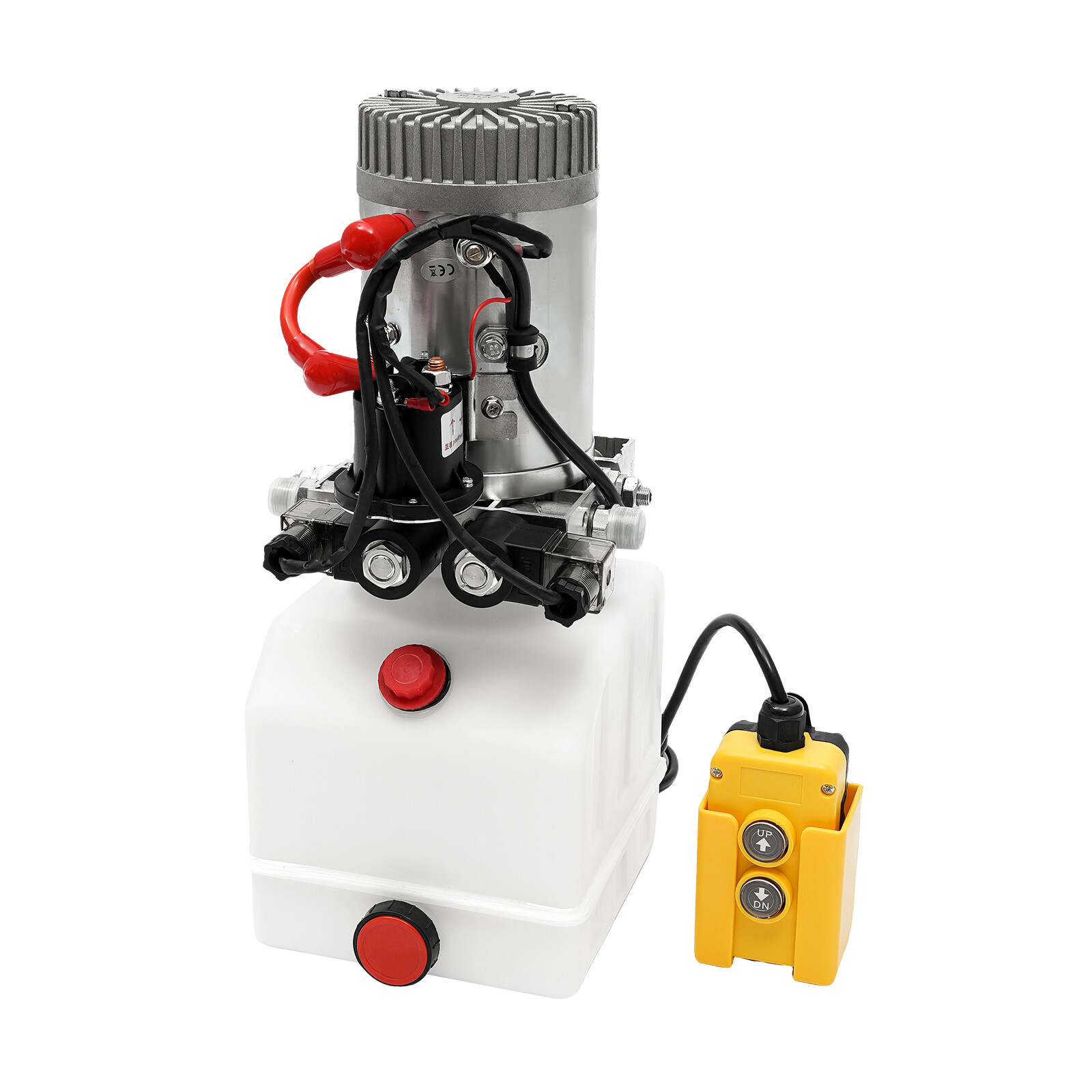 4L//4.23Qt Double Acting Hydraulic Pump Dump Trailer Reservoir 12V DC Unit Pack