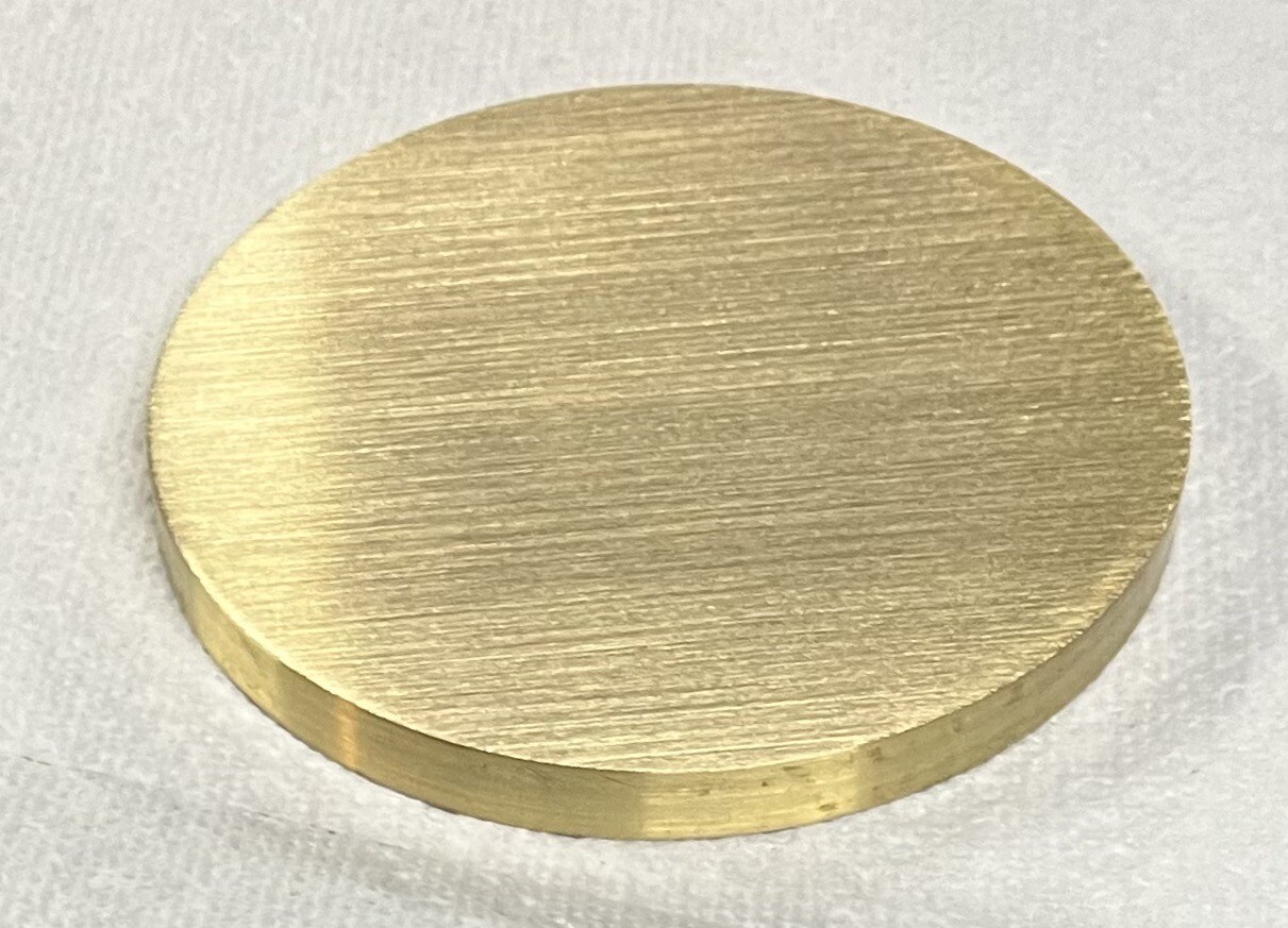 2-1/2” DIAMETER BRASS BAR DISC 1/4” LONG🇺🇸2.500” ROUND 360 BRASS MADE IN USA!