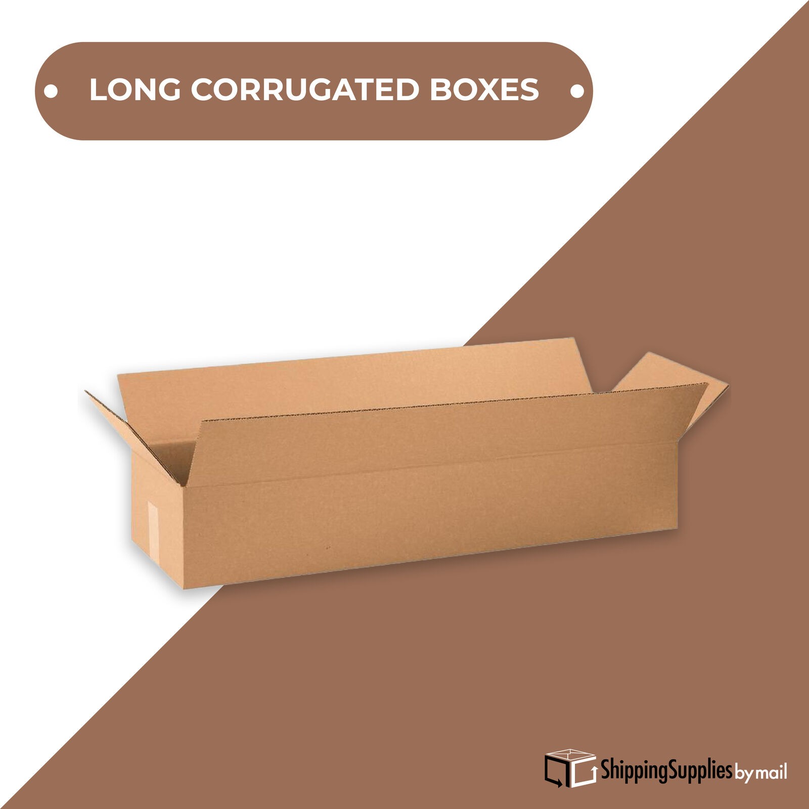 40 x 6 x 6″ Long Corrugated Boxes, ECT-32 Brown Shipping/Moving Boxes 25/Bundle