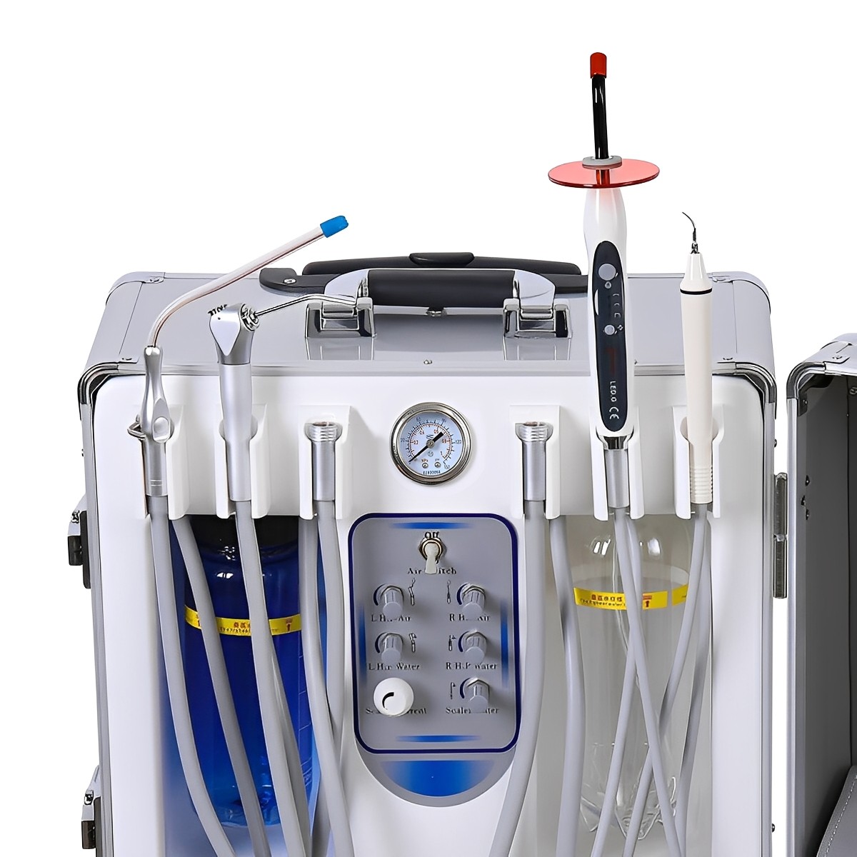 Portable Dental Delivery Unit System Air Compressor Strong suction 118 L/min po