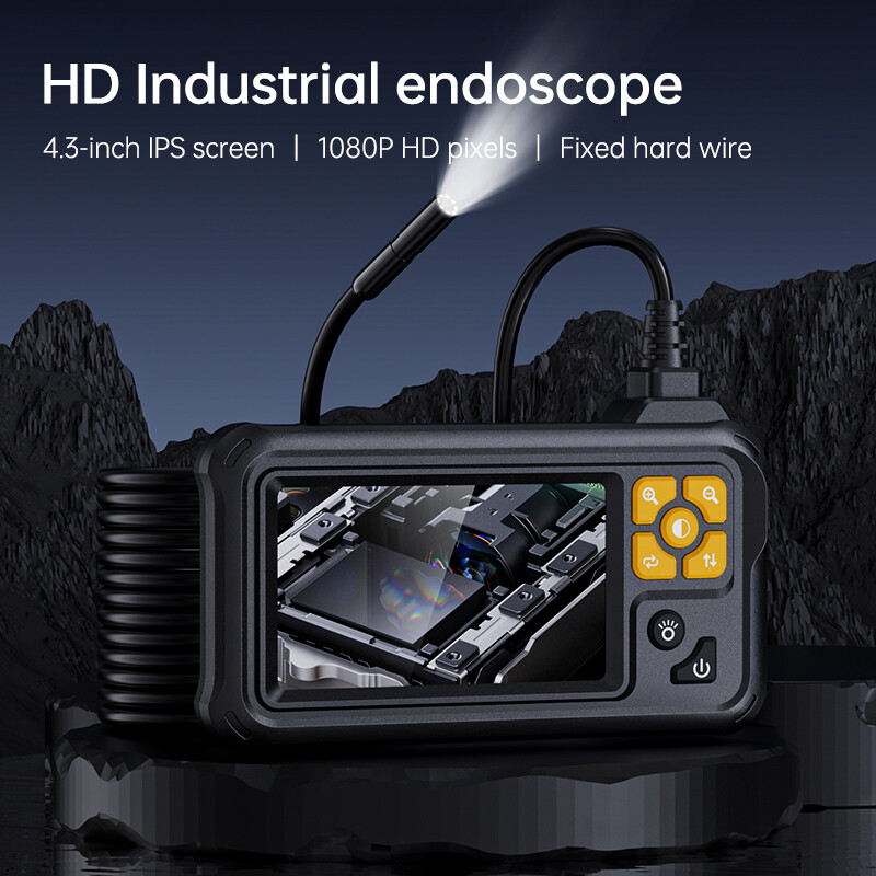 IP67 Waterproof Inspection Camera 4.3 Inch 1080P 8LED Light 10M Cable Industrial
