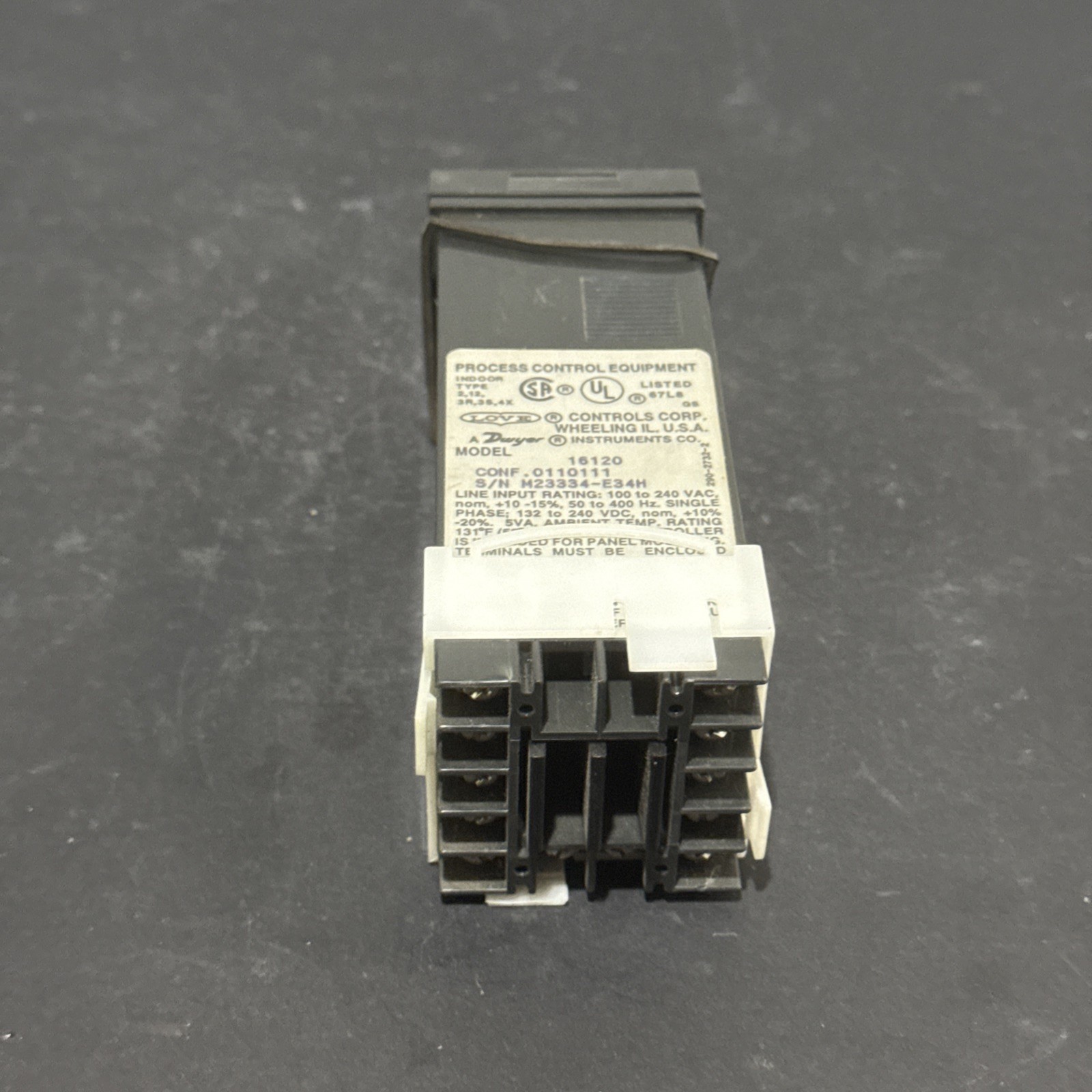 Love Controls Corp. Model 10120 Process Control Equipment NOS