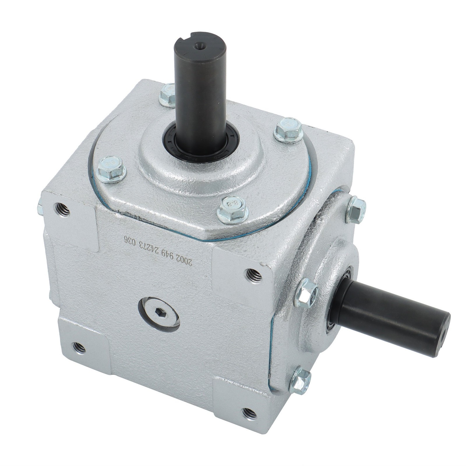 40 HP Right Angle Bevel Gearbox 19455-SR-KW-KW-GR for Heavy-Duty Machinery
