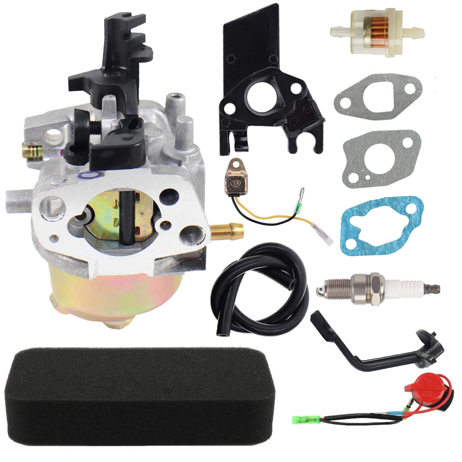 Carburetor For Powerhorse Branded 208CC 6HP/6.5HP/7HP # EZ-PH45749-CA Fuel Line