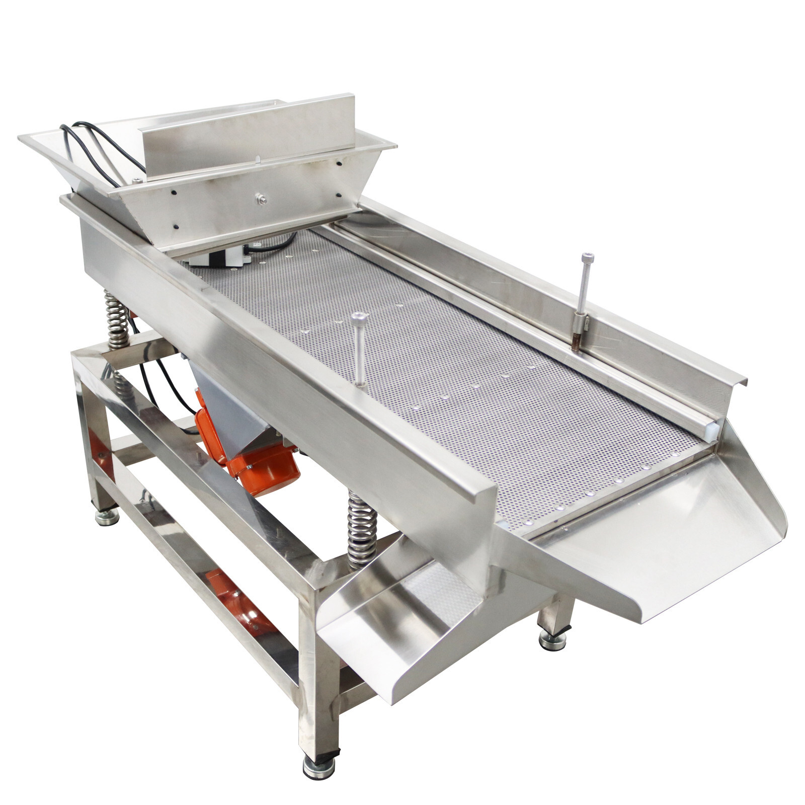 TB610 110V Stainless Steel Linear Vibrating Screen with 3mm Screen Dual Motor