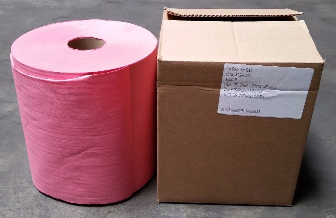 X800R RED ROLL PAPER TOWEL 475 SHEETS PER ROLL – STRONGEST PAPER – X80
