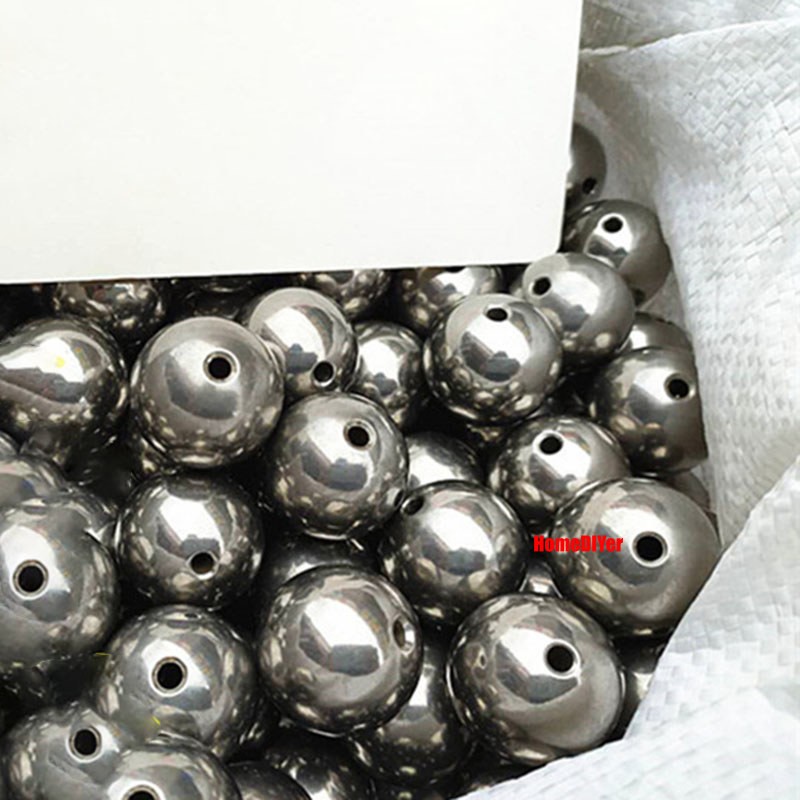 Dia 2mm-60mm Solid Stainless Steel Through Hole Balls Smooth Drilling Steel Ball