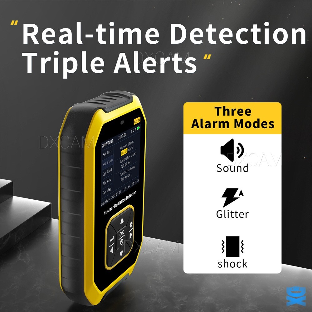 Portable Nuclear Radiation Detector GM Geiger Counter Tube X-Ray Dosimeter LCD