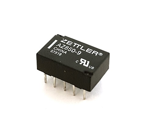 AZ850-9 AMERICAN ZETTLER DPDT MICROMINIATURE POLARIZED RELAYS 1 AMP 9 VOLT