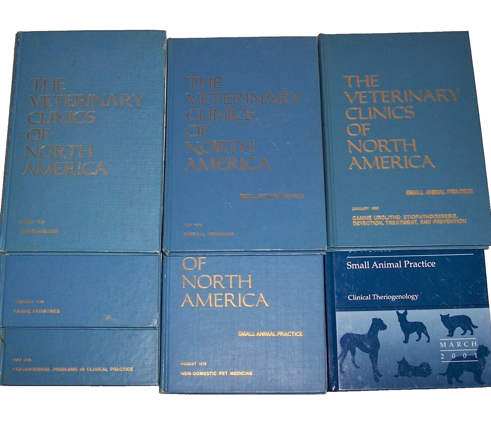 Veterinary Clinics of America Sm Animal & Non Domestic Book 1978-2001 A LOT of 7