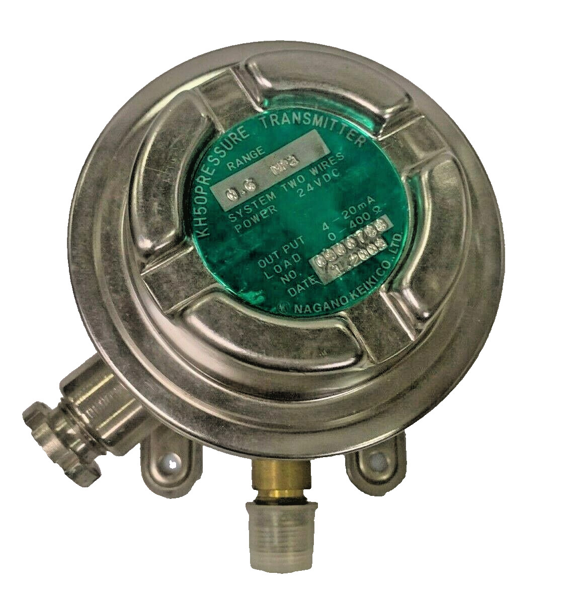 Nagano Keiki KH50 2 -Wire Pressure Transmitter 0.6 Mpa Out 4-20mA In 24 V DC