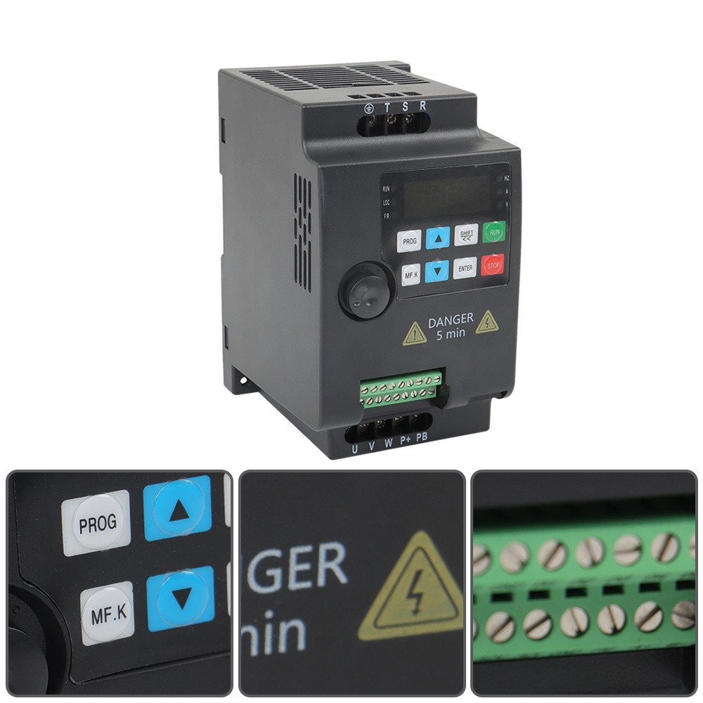 3 HP 1 to 3 Phase Variable Frequency Drive Inverter 2.2 KW VFD 220 V