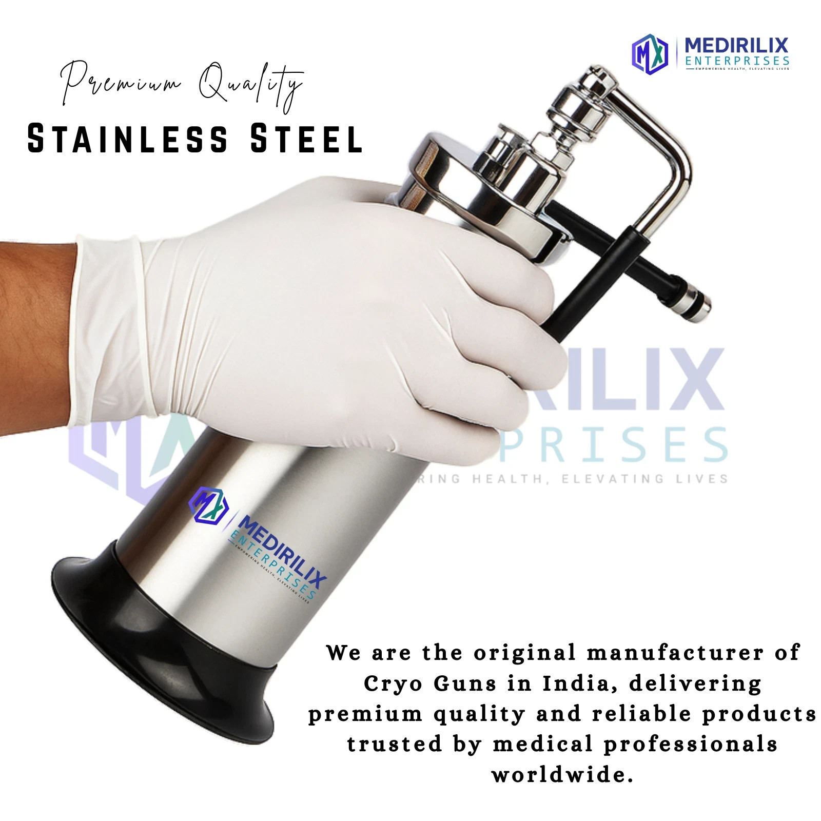 Handheld LN2 Sprayer Mini Cryo Container For Dermatology With 5 Probes USA