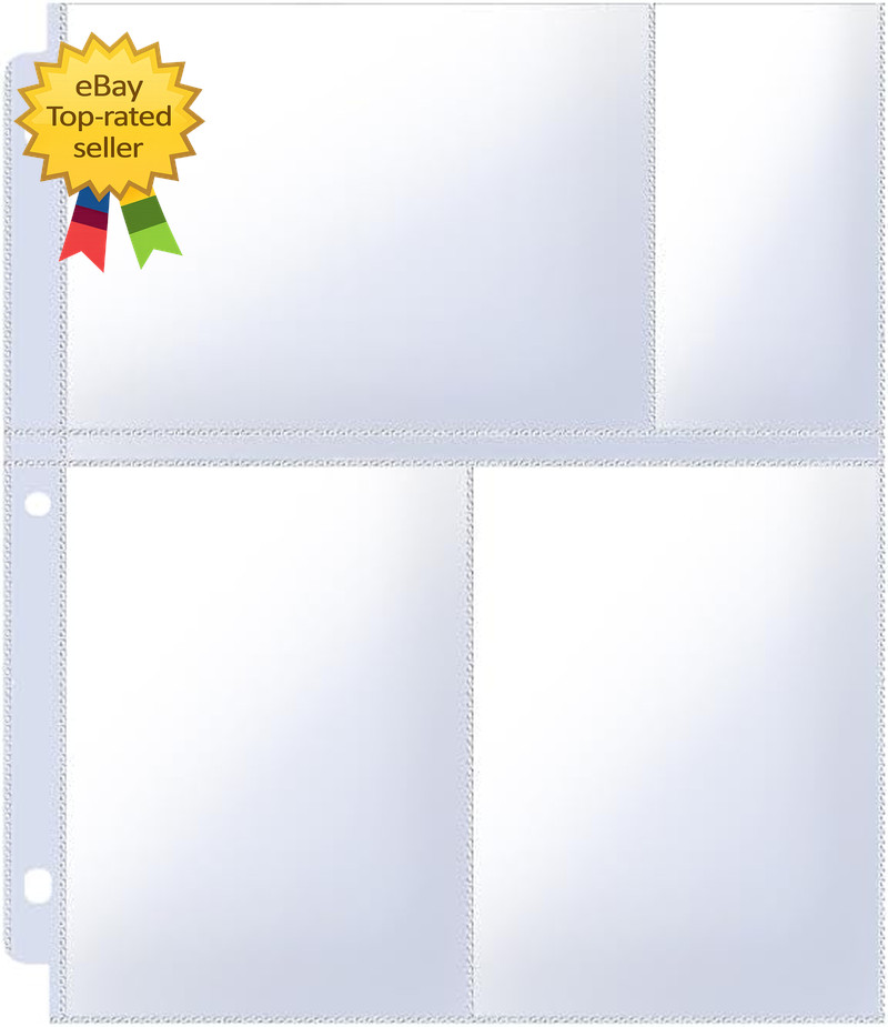 4×6 Photo Sleeves for 3 Ring Binder 40 Pack Clear Album Pages Holds 240 Photos