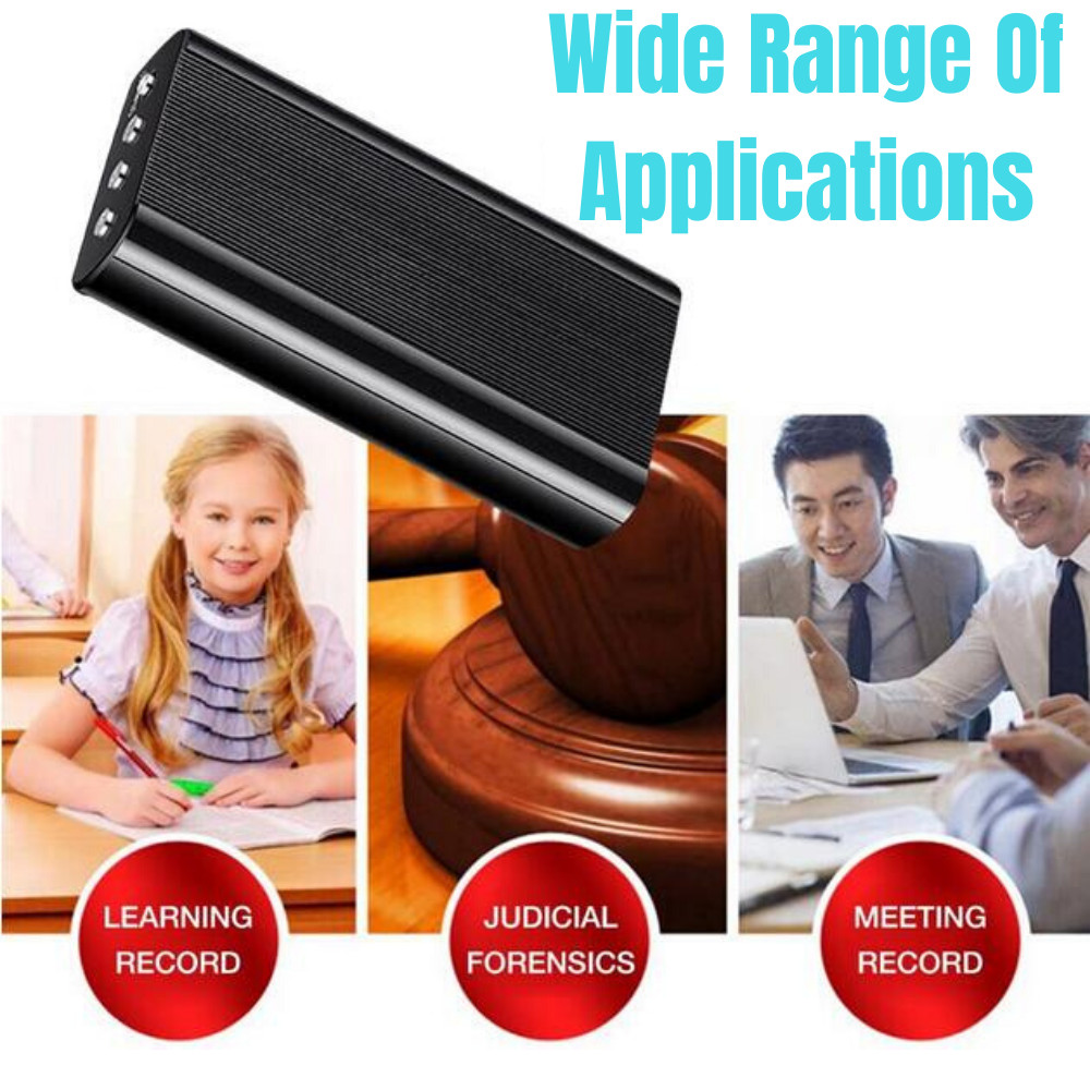 240 Hr Spy Mini MP3 Digital Voice Activated Recorder 16GB Audio Recording Device