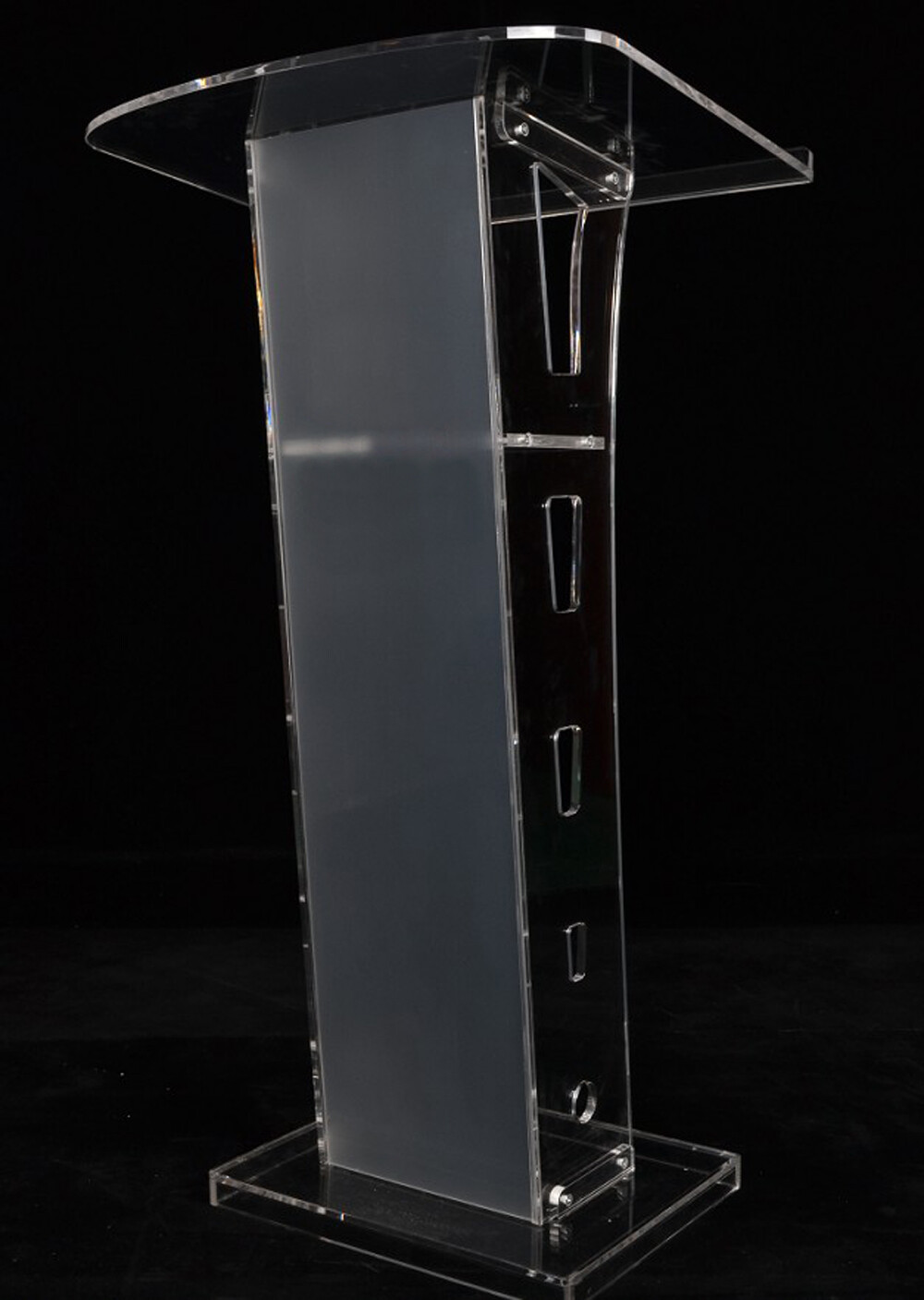 Modern Durable Clear Acrylic Podium Plexiglass Lectern Conference Church Pulpit