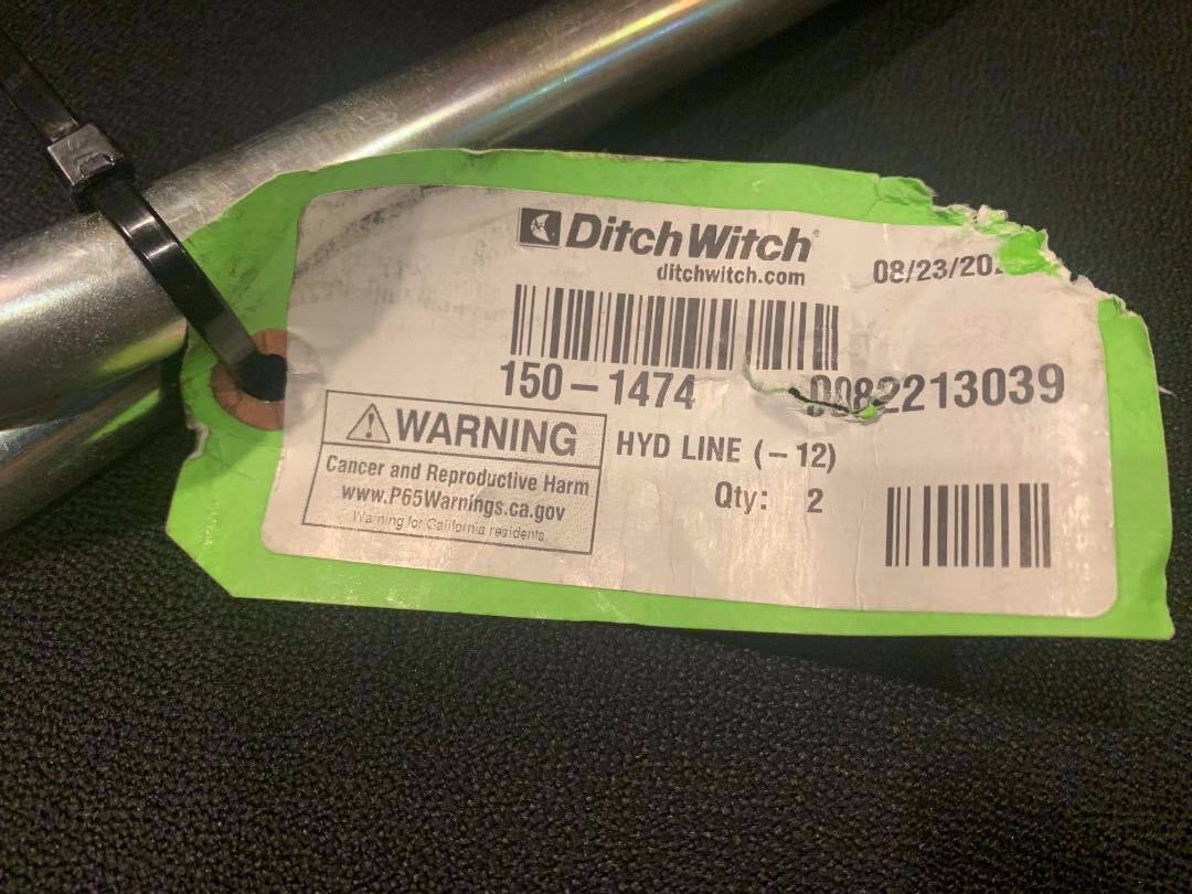 Ditch Witch 150-1474 / Hydraulic Line **2-PACK**