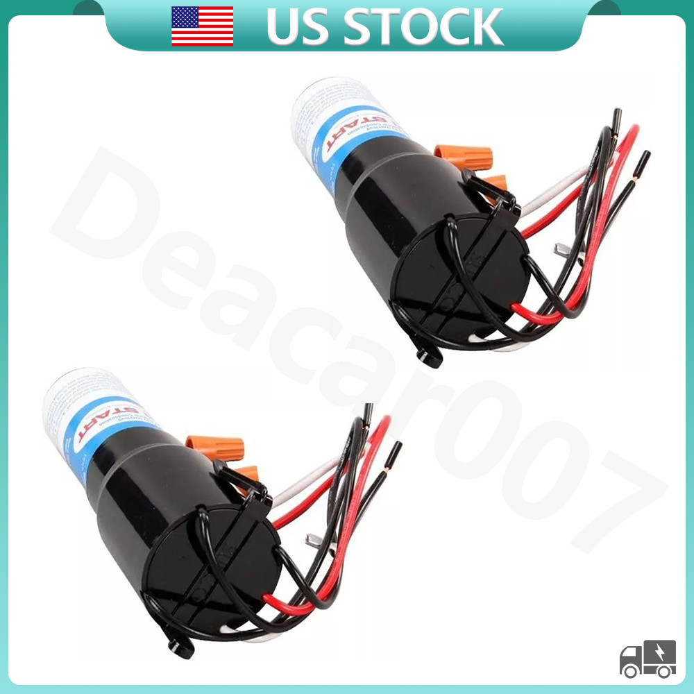 2Pcs RCO210 3 in 1 Relay Hard Start Capacitor Kits For Refrigerator 1/2HP 115VAC
