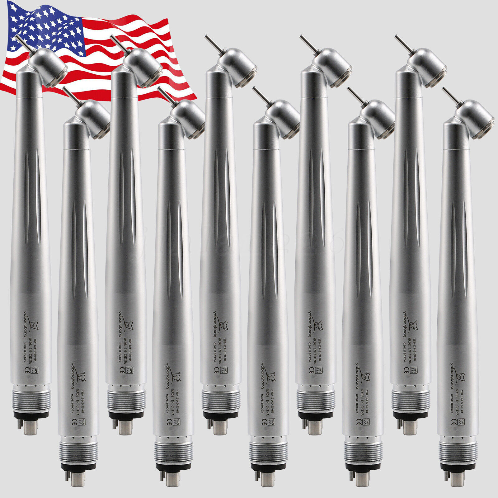 Yabang Dental 45 Degree Surgical High Speed Handpiece Push Button 4Hole 1-10 pcs