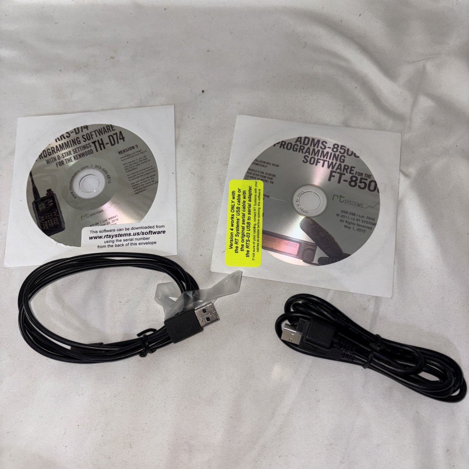 ADMS-8500 Ft-8500 KDS D75 Kenwood TH D74 Programming Software Lot