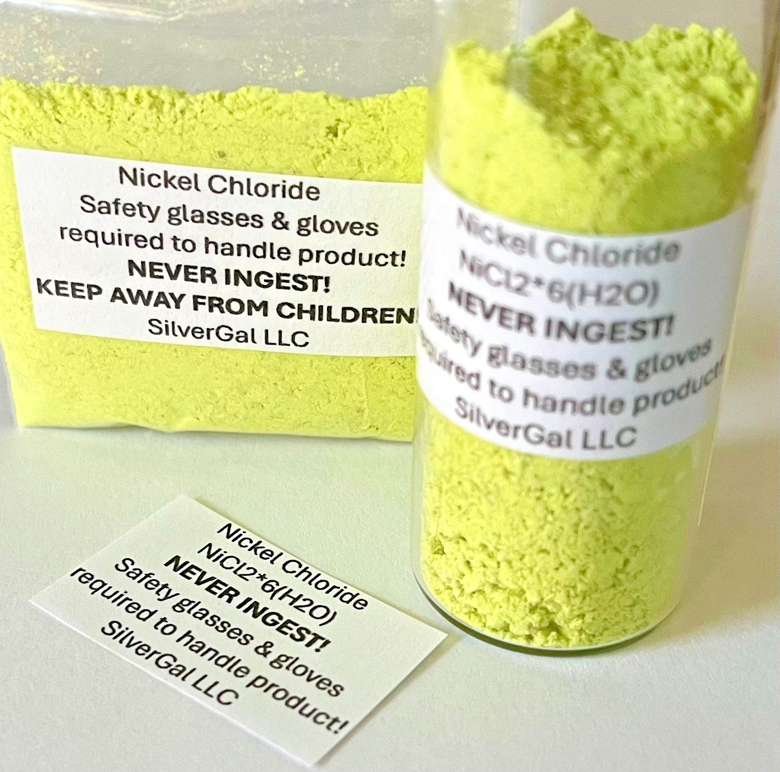 10g Nickel Chloride 99.9%+ NiCl2 x 6(H2O) made in small batches for purity 10 g