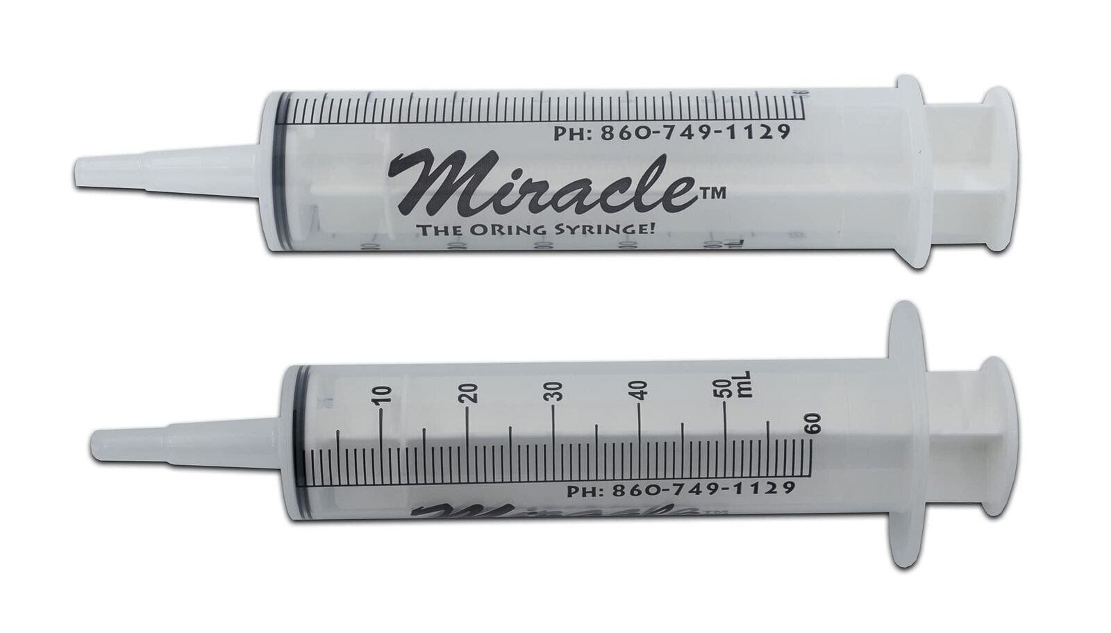 Miracle Oring Syringe- 60 ml Catheter Tip Syringe- Package Contains 6 Individ…