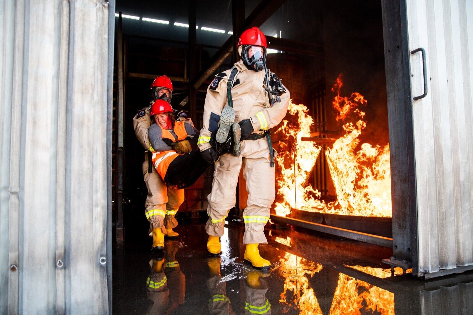 Lion MT94 CBRN One Piece Multi-Threat Protection Suit GORE CHEMPAK Haz Mat Large