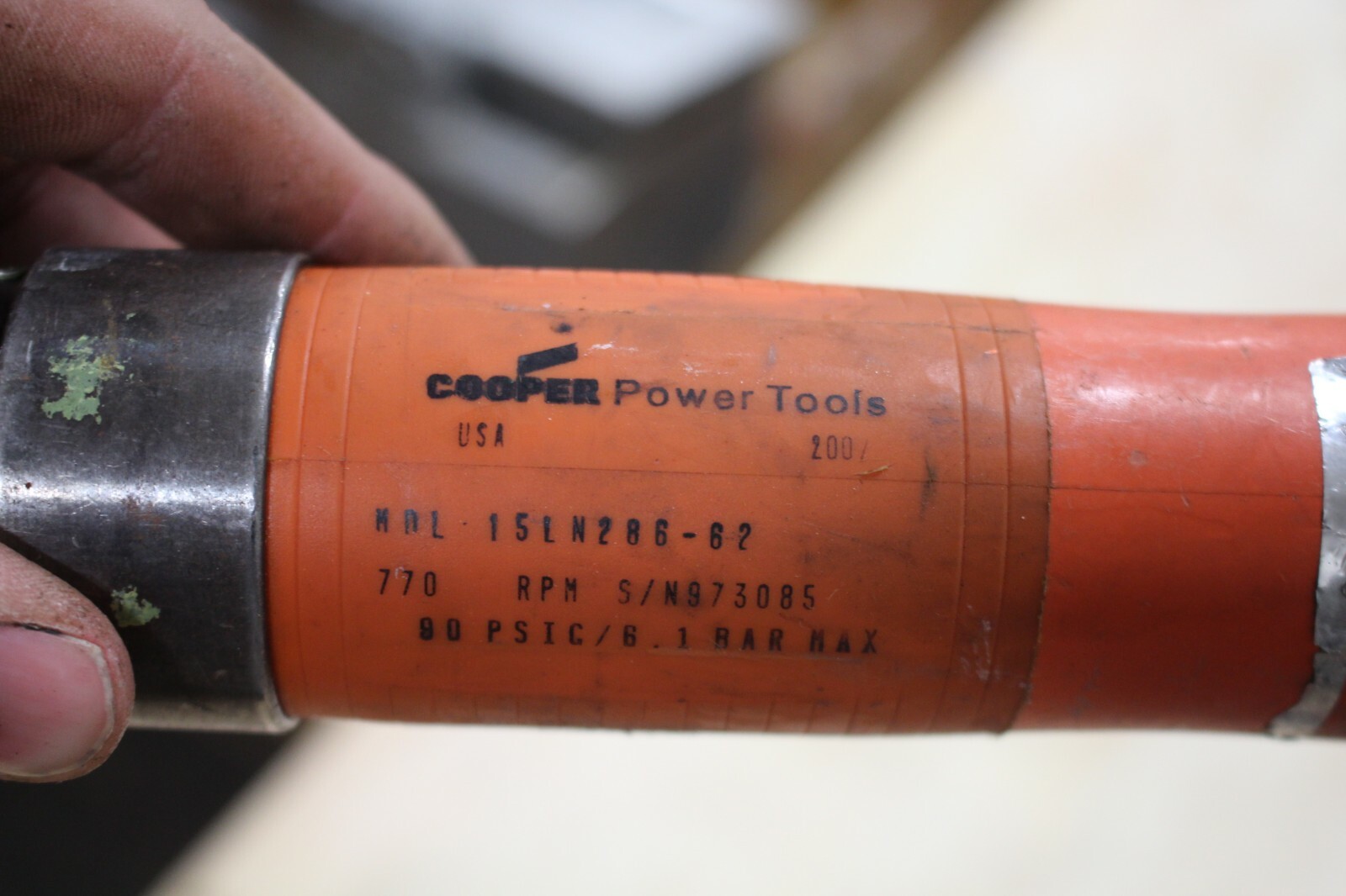 Cooper Dotco Power Tools 15LN286-62 770 RPM Right Angle Pneumatic Drill