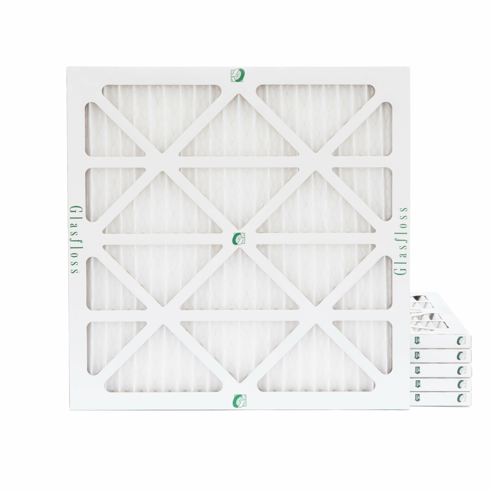 Glasfloss ZL 18x20x1 MERV 10 (FPR 7) Pleated Furnace Air Filters. 6 Pack