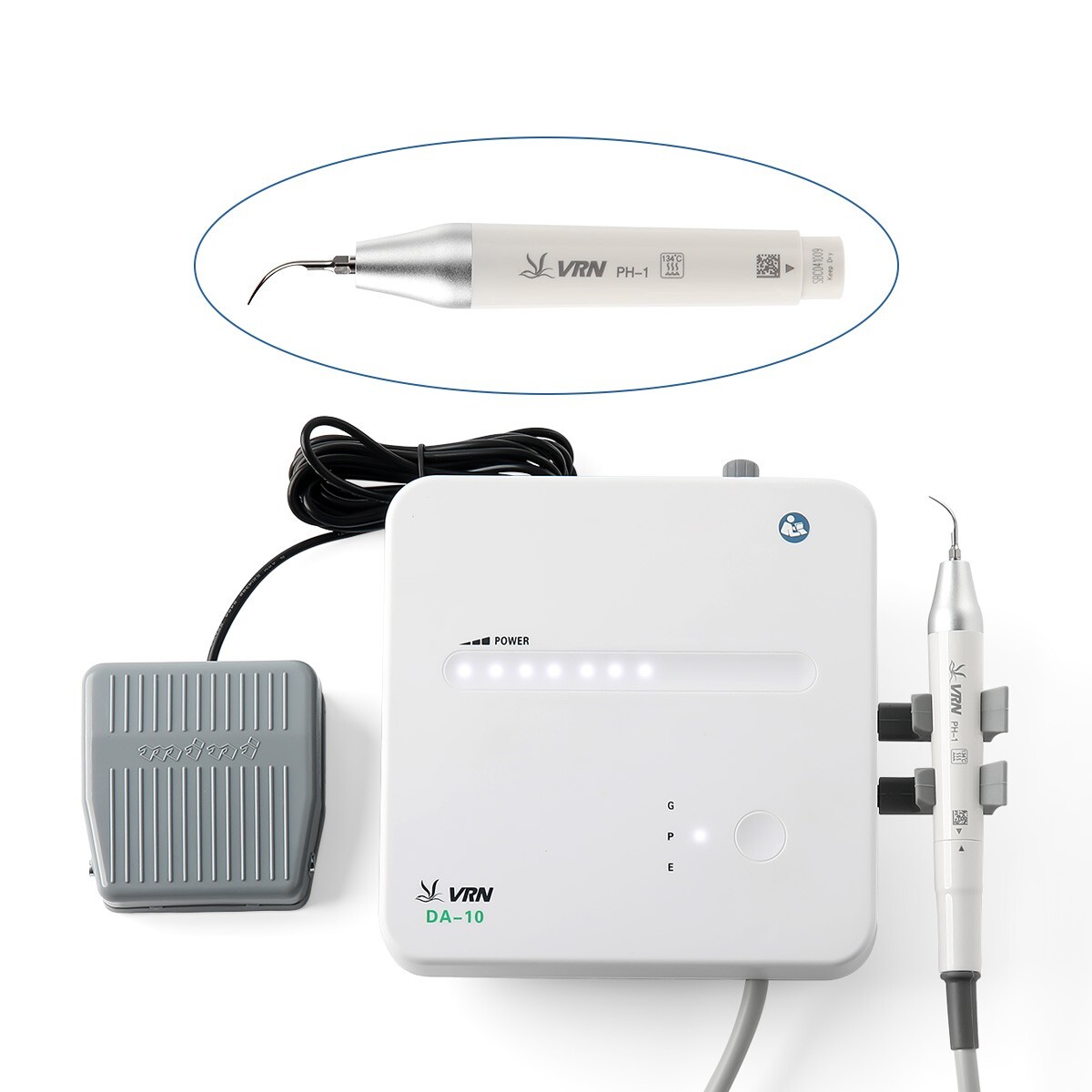 VRN-DA10 Dental Ultrasonic Scaler Perio Scaling Endo +LED Detachable Handpiece