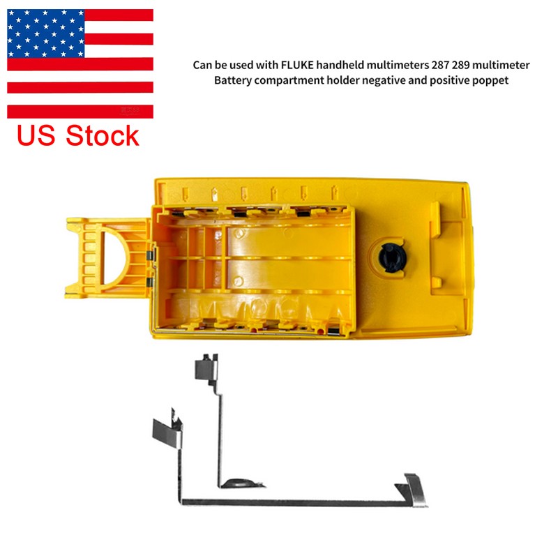 US Battery Compartment Positive & Negative Contacts For FLUKE 287 289 Multimeter