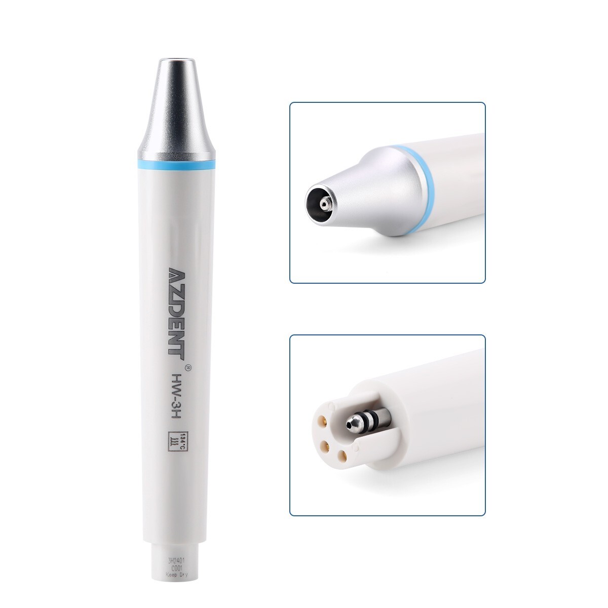 AZDENT Dental Ultrasonic Piezo Scaler Handpiece HW-3H Fit for EMS VRN Scaler