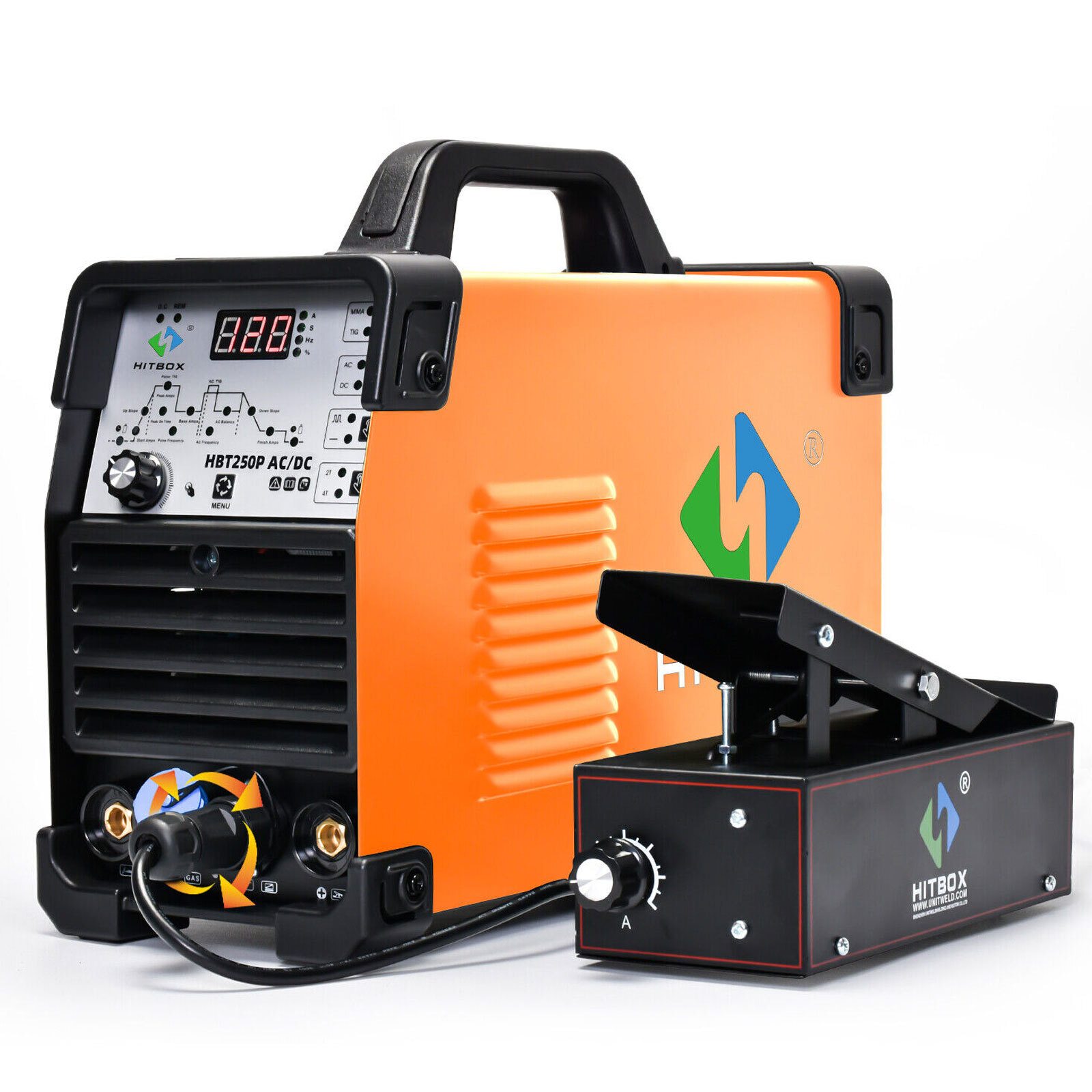 TIG Welder AC/DC with Pulse Professional Aluminium Welding Machine w/Foot Pedal