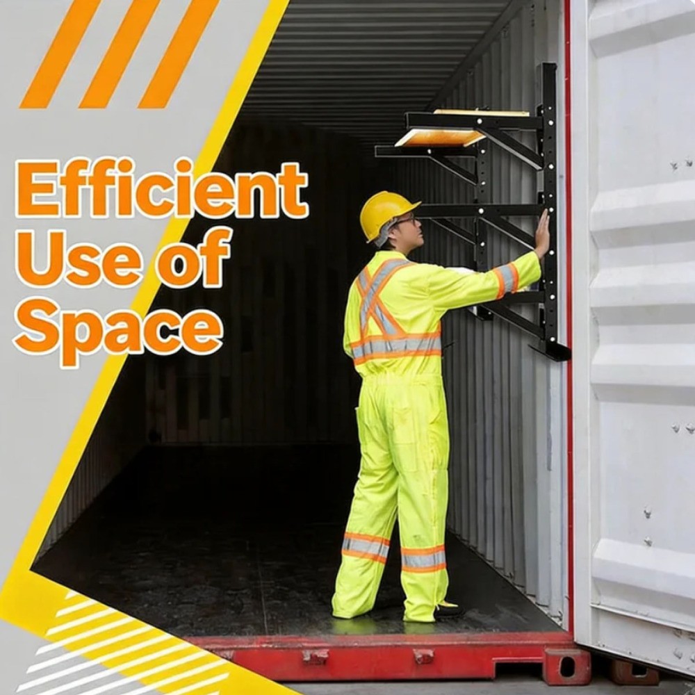 2PCS Adjustable Cargo Shipping Container Shelving Shelf Brackets up to 1000 Lbs