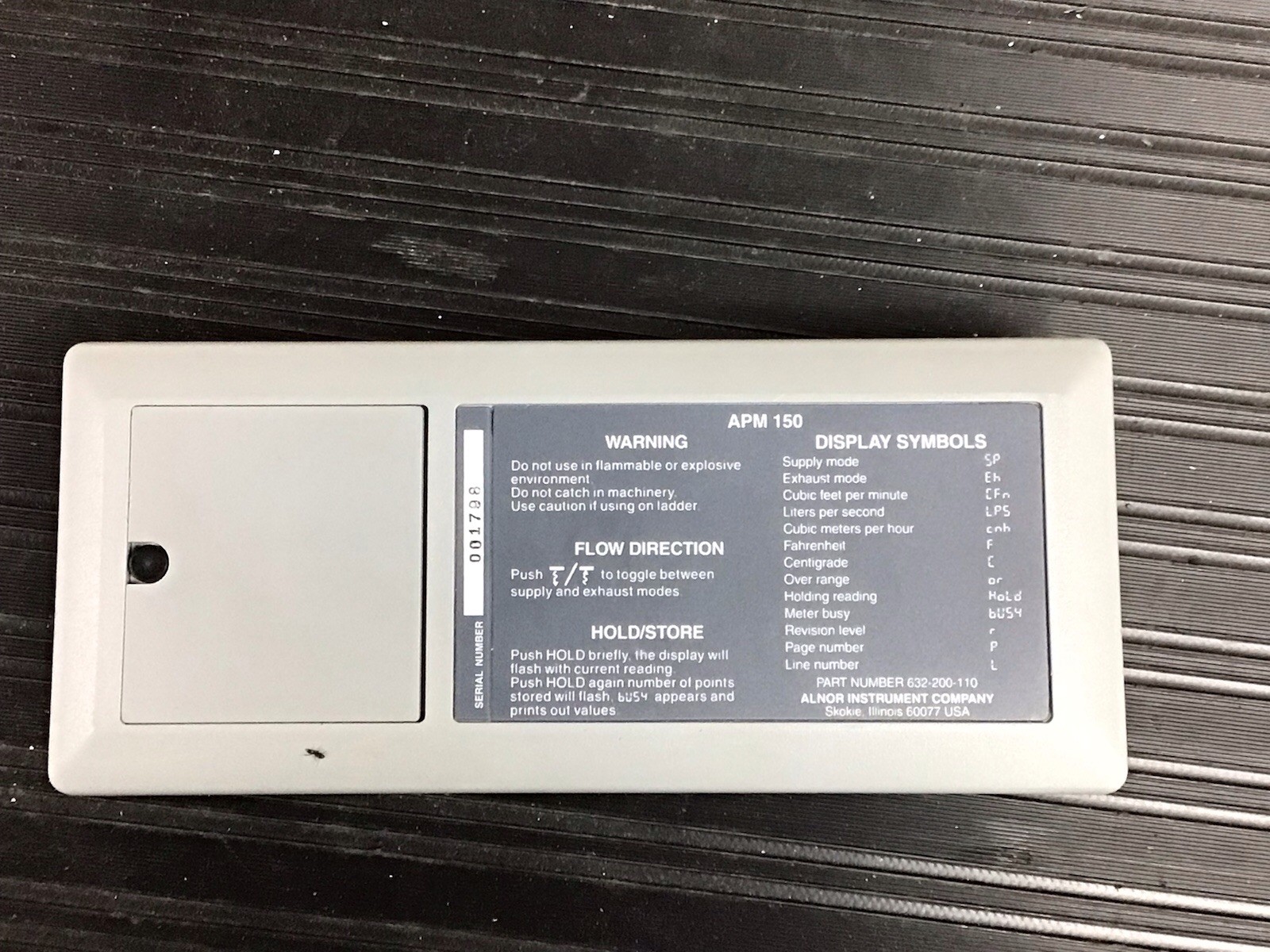 Alnor Balometer Air Balancing Unit – Apm 150 Meter AS IS Untested For Parts