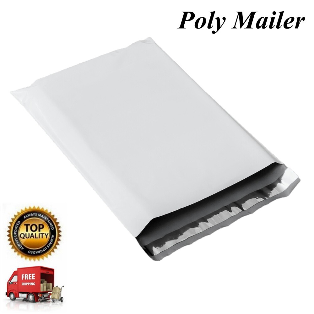Poly Mailers Shipping Mailing Packaging Plastic Envelope Self Sealing Bags White