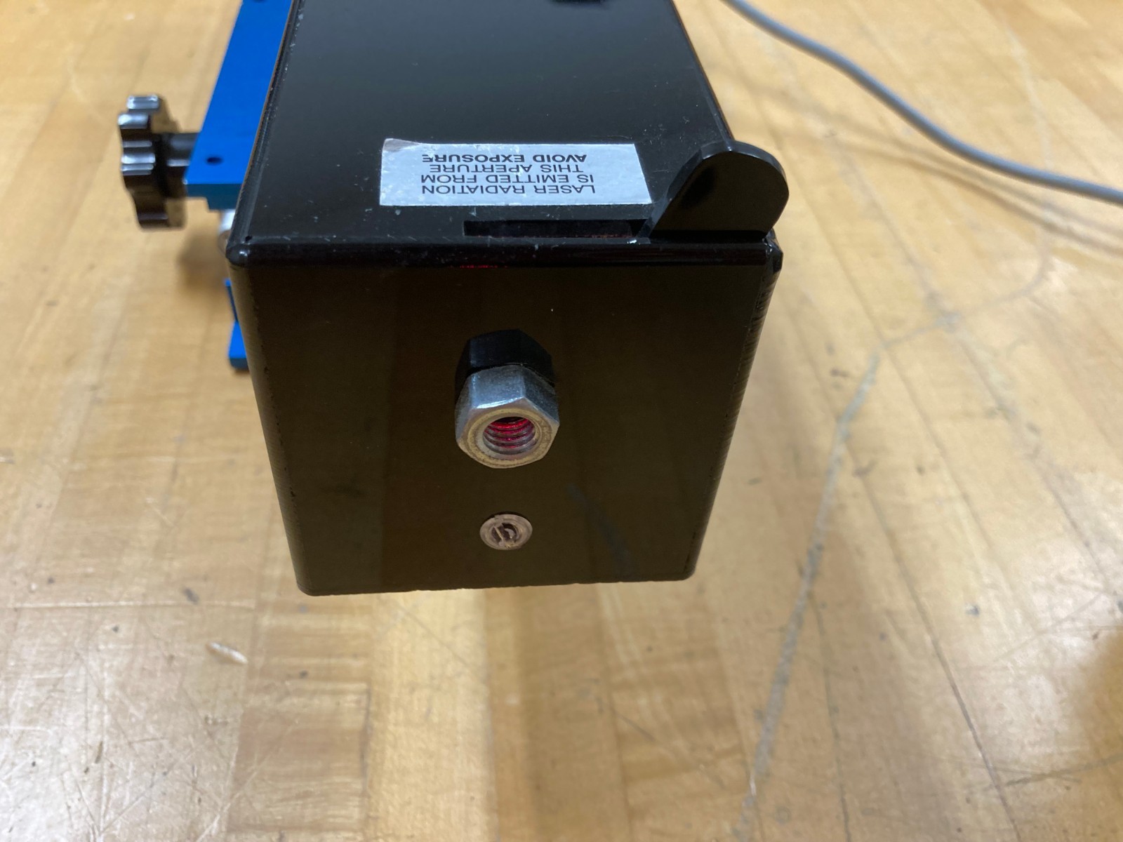 Vintage SLC 5 mW HeNe laser in acrylic case. Art deco design. :) TEM 00 Beam!