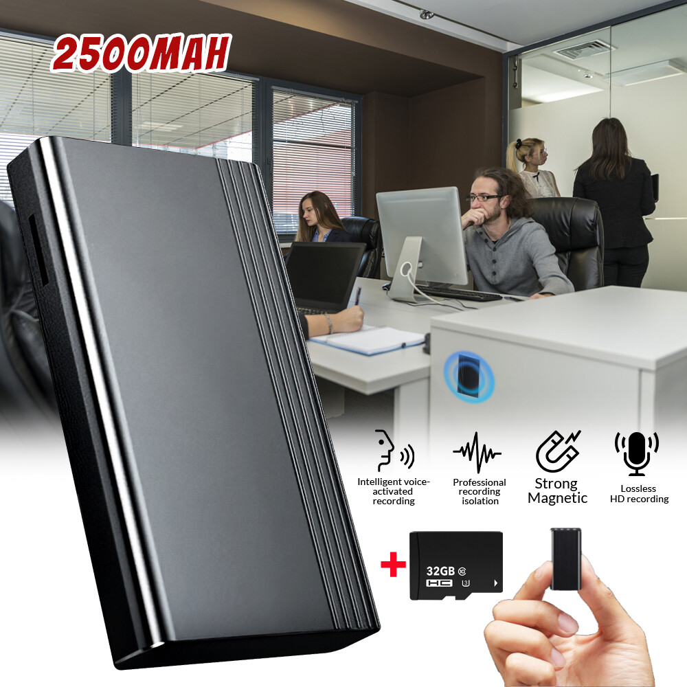 Spy Digital Voice Activated Recorder Mini Hidden Magnetic Audio Recording Device